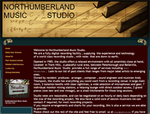 Tablet Screenshot of northumberlandmusic.com